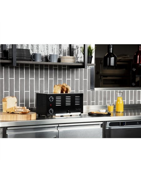 Rowlett Regent 4 Slot Toaster with Duraheat Elements Jet Black