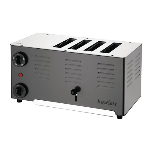 Rowlett Regent 4 Slot Toaster with Duraheat Elements Jet Black