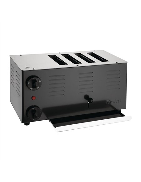 Rowlett Regent 4 Slot Toaster with Duraheat Elements Jet Black
