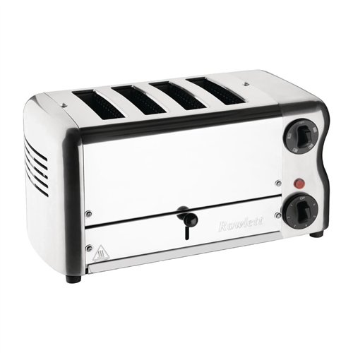 Rowlett Esprit 4 Slot Toaster Chrome with Duraheat Elements & Sandwich Cage