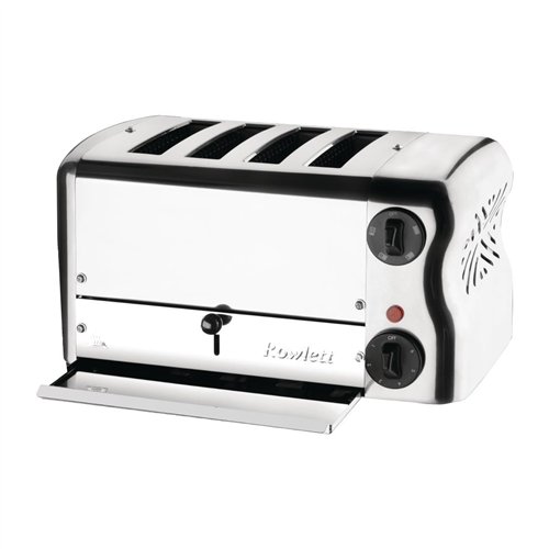 Rowlett Esprit 4 Slot Toaster Chrome with Duraheat Elements & Sandwich Cage