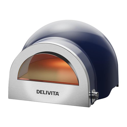 DeliVita Dual Fuel Gas Pizza Oven Jubilee Blue