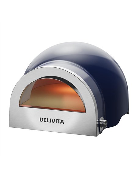 DeliVita Dual Fuel Gas Pizza Oven Jubilee Blue