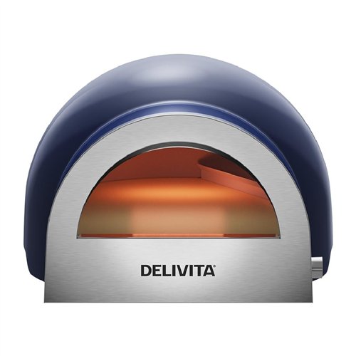 DeliVita Dual Fuel Gas Pizza Oven Jubilee Blue