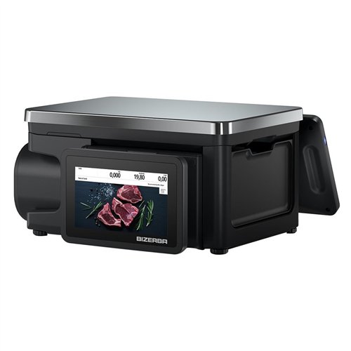 Bizerba Q1 100 Scale. Printer: 2'' Standard Labels