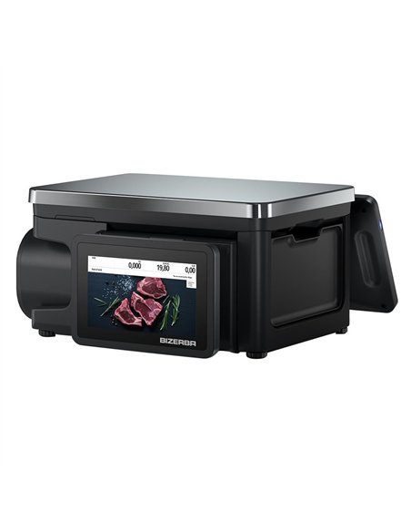 Bizerba Q1 100 Scale. Printer: 2'' Standard Labels