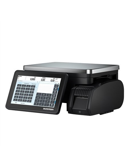 Bizerba Q1 100 Scale. Printer: 2'' Till Receipts / Linerless Labels