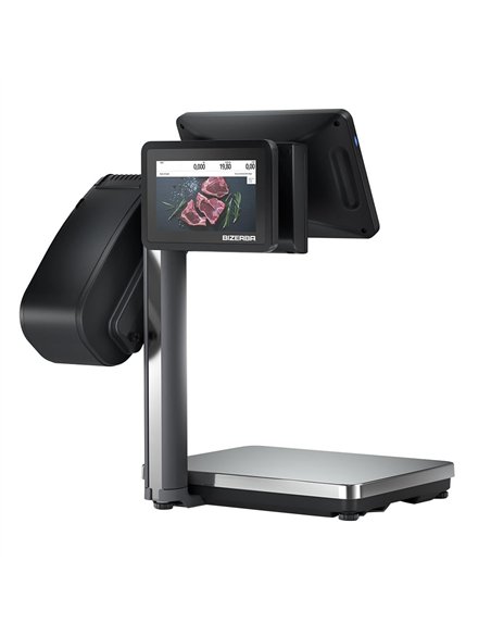 Bizerba Q1 800 Scale. Printer: 2'' Standard Labels