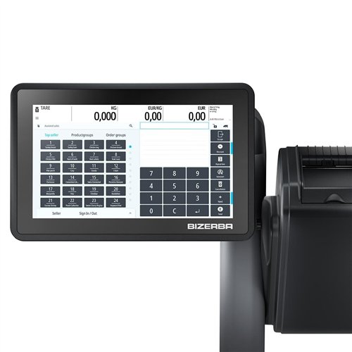Bizerba Q1 800 Scale. Printer: 2'' Standard Labels