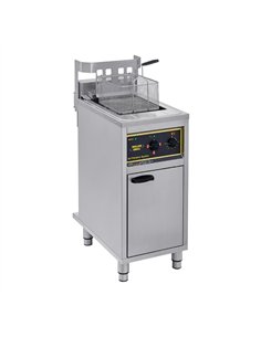 Roller Grill Single Tank Electric Fryer with Oil Filtration
