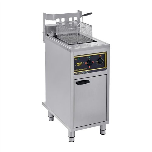 Roller Grill Single Tank Electric Fryer with Oil Filtration