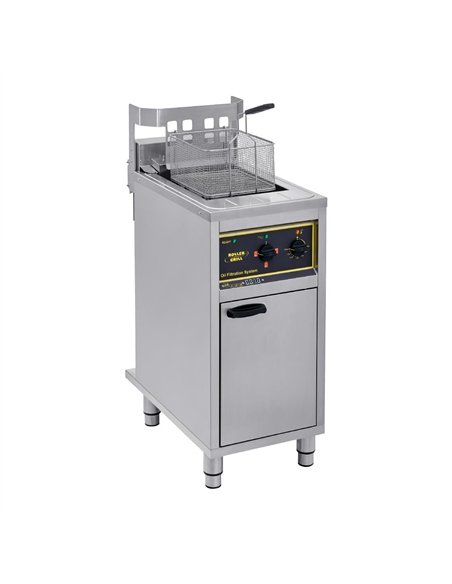 Roller Grill Single Tank Electric Fryer with Oil Filtration