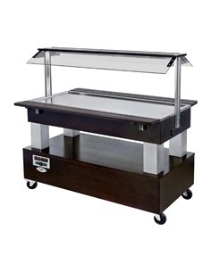 Roller Grill Heated Buffet Bar Black