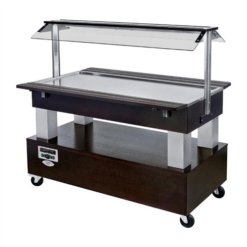 Roller Grill Heated Buffet Bar Black