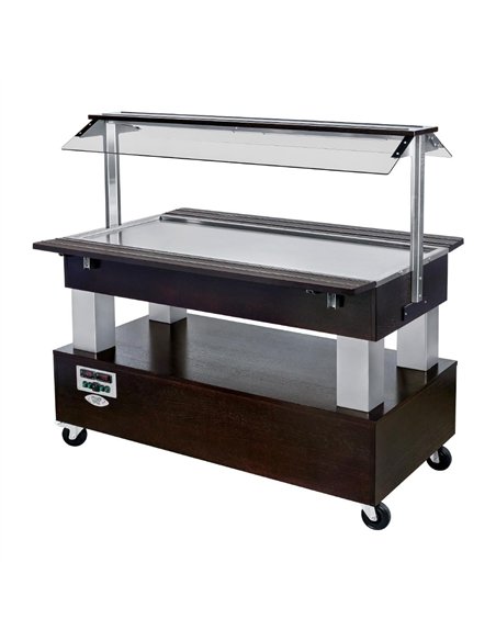 Roller Grill Heated Buffet Bar Black