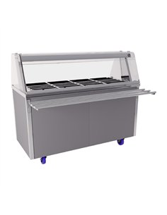 CED Glide Dry Heat Bain Marie Hot Cupboard with Gantry and Trayslide 4x GN 1/1