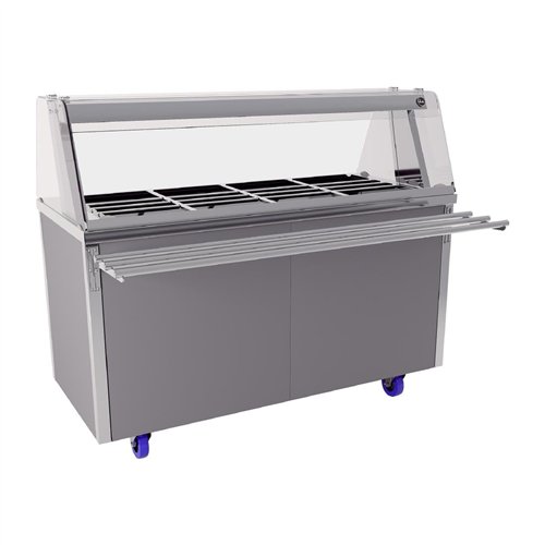 CED Glide Dry Heat Bain Marie Hot Cupboard with Gantry and Trayslide 4x GN 1/1