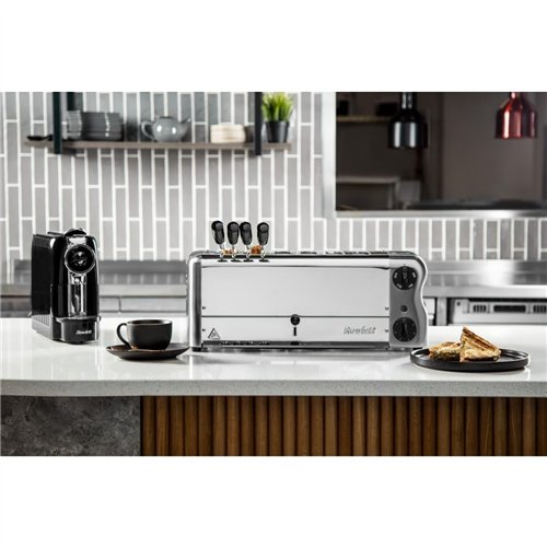 Rowlett Esprit 6 Slot Toaster with Sandwich Cages and Extra Duraheat Elements Chrome