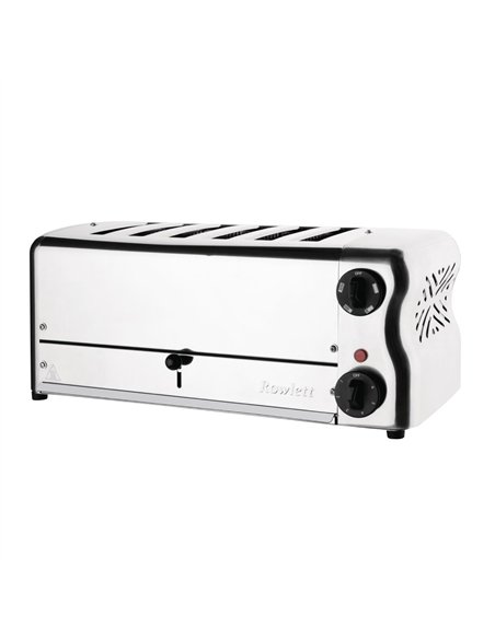 Rowlett Esprit 6 Slot Toaster with Sandwich Cages and Extra Duraheat Elements Chrome