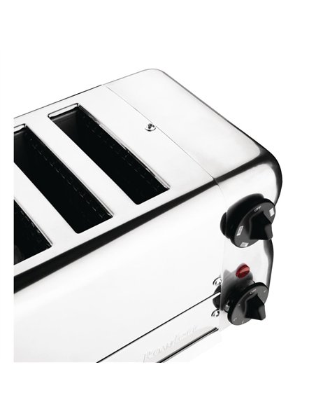 Rowlett Esprit 6 Slot Toaster with Sandwich Cages and Extra Duraheat Elements Chrome