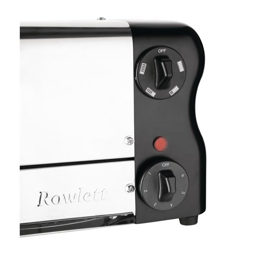 Rowlett Esprit 6 Slot Toaster Jet Black with Duraheat Elements & Sandwich Cage