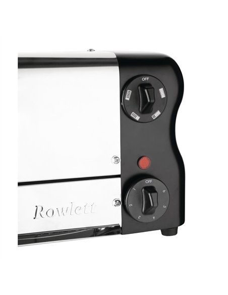 Rowlett Esprit 6 Slot Toaster Jet Black with Duraheat Elements & Sandwich Cage