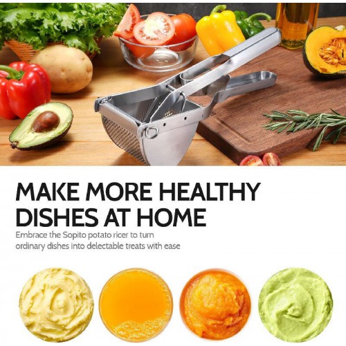 Stainless Steel Potato Ricer |...