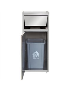 Commercial Waste Bin Cabinet Stainless steel | Stalwart DA-THAER55 2