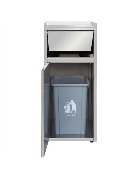 Commercial Waste Bin Cabinet Stainless steel | Stalwart DA-THAER55