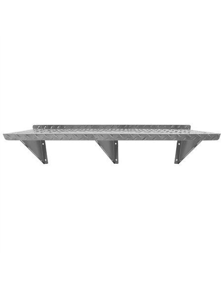 Commercial Stainless Steel Non-Slip Wall Mount Shelf 1600 x 300 x 230mm | Stalwart DA-RTW31630