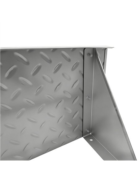 Commercial Stainless Steel Non-Slip Wall Mount Shelf 1600 x 300 x 230mm | Stalwart DA-RTW31630