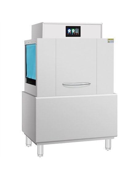 Commercial 380V 3-Phase Hardwired Rack Conveyor Dishwasher 120 Racks/Hour 26kW | Stalwart DA-DAVS124