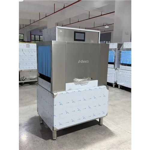 Commercial 380V 3-Phase Hardwired Rack Conveyor Dishwasher 120 Racks/Hour 26kW | Stalwart DA-DAVS124