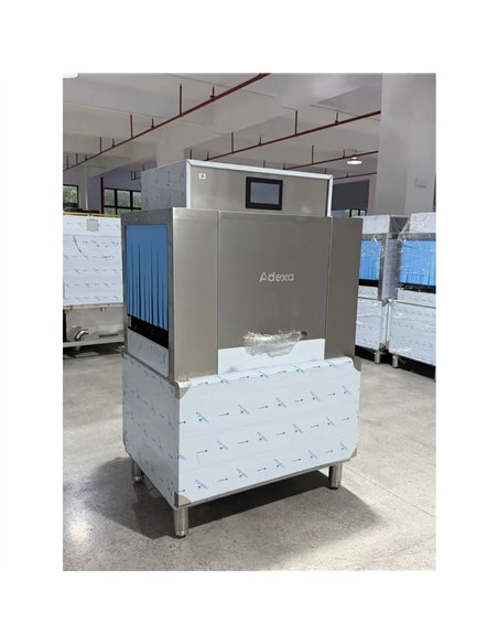 Commercial 380V 3-Phase Hardwired Rack Conveyor Dishwasher 120 Racks/Hour 26kW | Stalwart DA-DAVS124