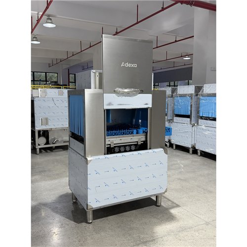 Commercial 380V 3-Phase Hardwired Rack Conveyor Dishwasher 120 Racks/Hour 26kW | Stalwart DA-DAVS124