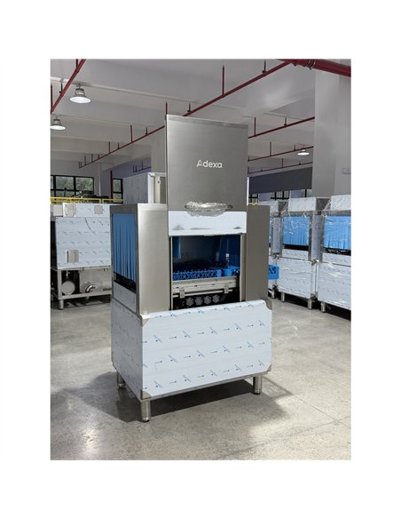 Commercial 380V 3-Phase Hardwired Rack Conveyor Dishwasher 120 Racks/Hour 26kW | Stalwart DA-DAVS124