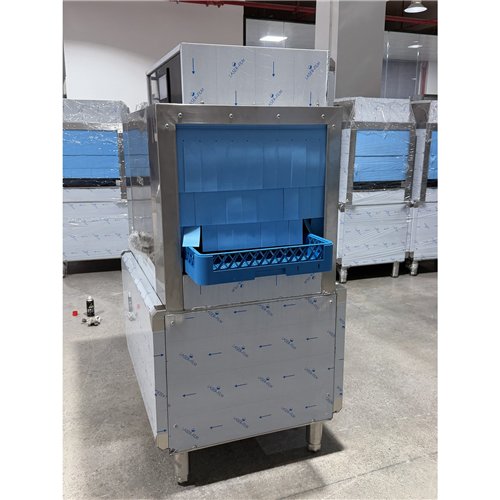 Commercial 380V 3-Phase Hardwired Rack Conveyor Dishwasher 120 Racks/Hour 26kW | Stalwart DA-DAVS124