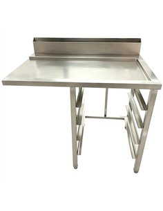 Commercial Stainless Steel Worktable for Rack Conveyor Dishwasher Right Side 1000 x 760 x 880mm | Stalwart DA-DAVS134 2