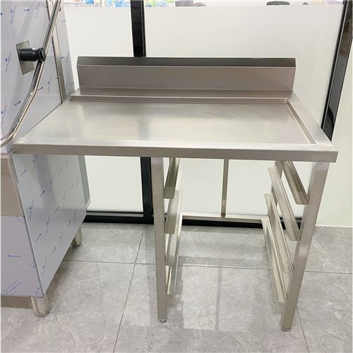 Commercial Stainless Steel Worktable for Rack Conveyor Dishwasher Right Side 1000 x 760 x 880mm | Stalwart DA-DAVS134