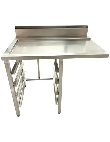 Commercial Stainless Steel Worktable for Rack Conveyor Dishwasher Left Side 1000 x 760 x 880mm | Stalwart DA-DAVS136
