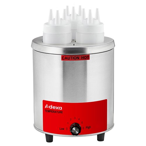 Commercial 3 Bottle Sauce Warmer with Stainless Steel Rack 3.3L 550W 230V | Stalwart DA-FZ05B