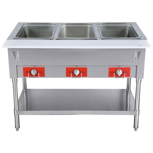 Commercial 3 Bay Dry Heat Food Warming Table for 1/1 GN Pans 2.1kW 230V | Stalwart DA-FZ06C
