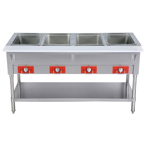 Commercial 4 Bay Dry Heat Food Warming Table for 1/1 GN Pans 2.8kW 230V | Stalwart DA-FZ06D