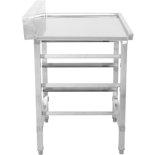 Unloading table Right side 600x650x850mm With dishwasher basket rack With splashback Stainless steel | Stalwart DA- WTF6065L