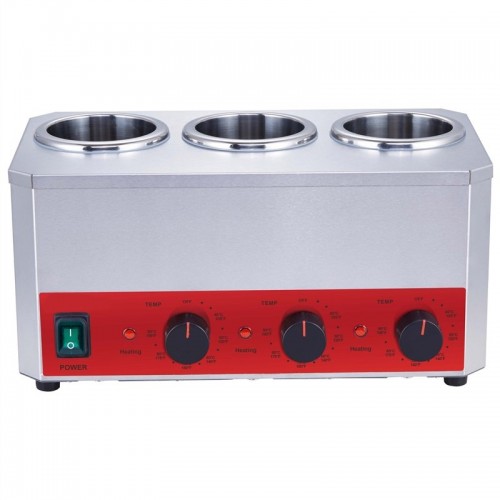 Commercial Triple Bottle Sauce Warmer...