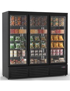 Commercial Display Freezer with Triple Glass door 1450 litres Black | Stalwart DA-KXD1880BLACK