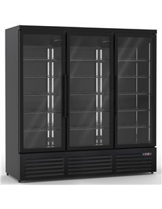 Commercial Display Freezer with Triple Glass door 1450 litres Black | Stalwart DA-KXD1880BLACK 2