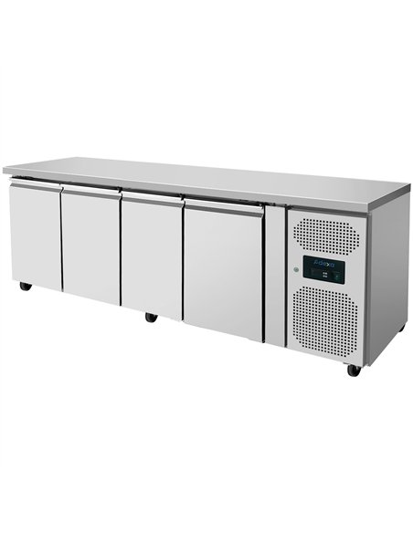 Commercial 4 Door Counter Freezer 460L 2230×600×860mm | Stalwart DA-THSNACK4100BTEC
