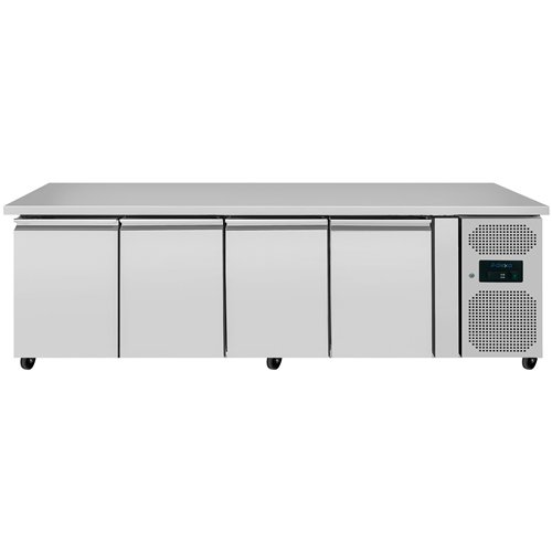 Commercial 4 Door Counter Freezer 460L 2230×600×860mm | Stalwart DA-THSNACK4100BTEC
