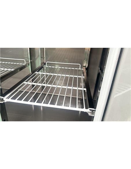 Commercial 4 Door Counter Freezer 460L 2230×600×860mm | Stalwart DA-THSNACK4100BTEC